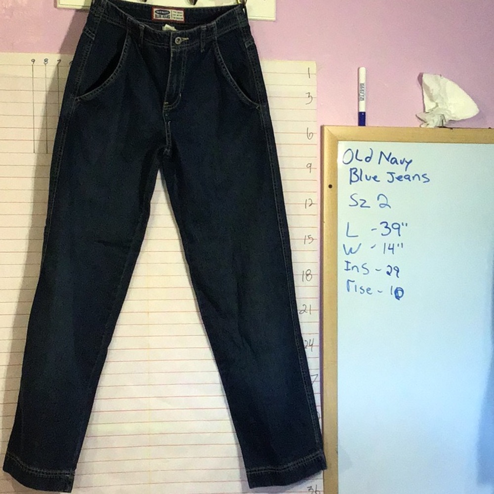 OLD NAVY BLUE - JEANS, women’s, sz 2, blue - Picture 2 of 8